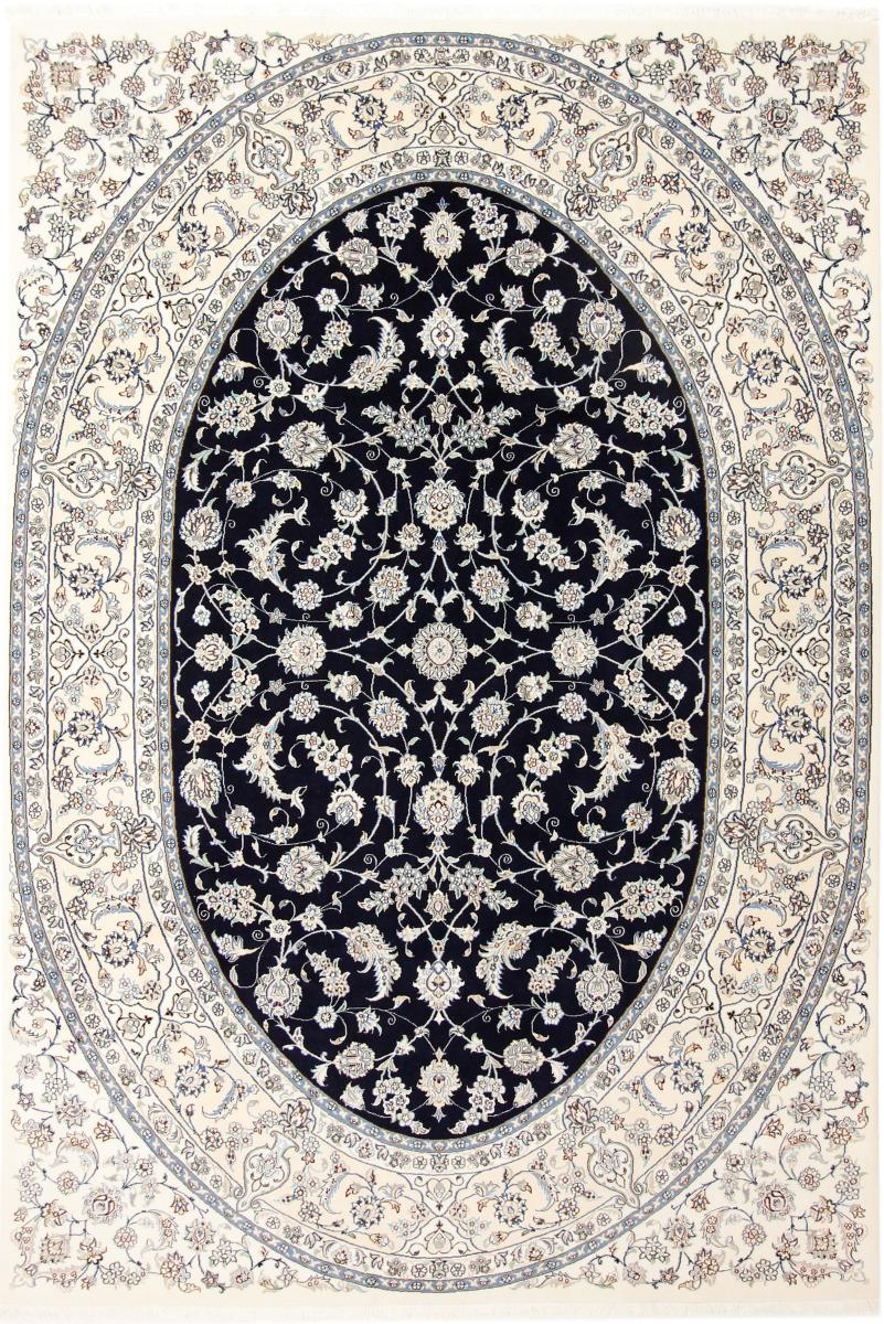 Tapis persan Naïn 9La Signé 9'8"x6'7" 9'8"x6'7", Tapis persan Noué à la main