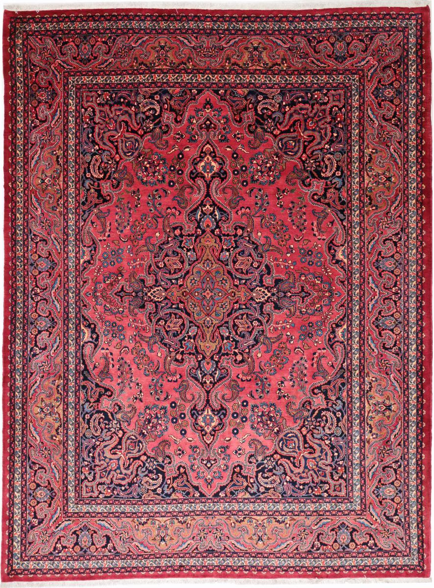 Persian Rug Mashad 11'2"x8'4" 11'2"x8'4", Persian Rug Knotted by hand