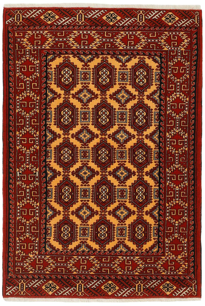 Persisk tæppe Turkaman 155x105 155x105, Persisk tæppe Knyttet i hånden