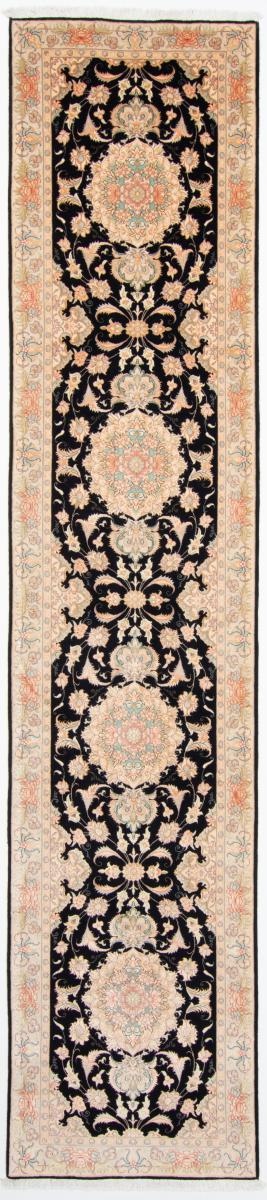 Tapis persan Tabriz 50Raj 13'9"x2'11" 13'9"x2'11", Tapis persan Noué à la main