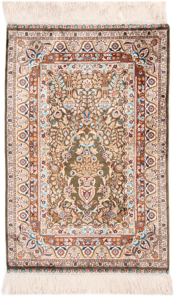 Chinees tapijt Hereke Zijde 93x62 93x62, Perzisch tapijt Handgeknoopte