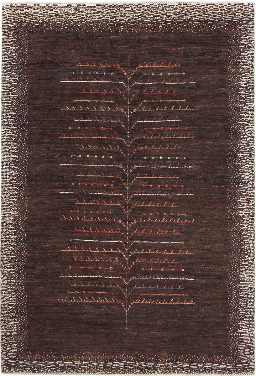 Persian Rug Persian Gabbeh Loribaft Nowbaft 5'11"x4'0" 5'11"x4'0", Persian Rug Knotted by hand