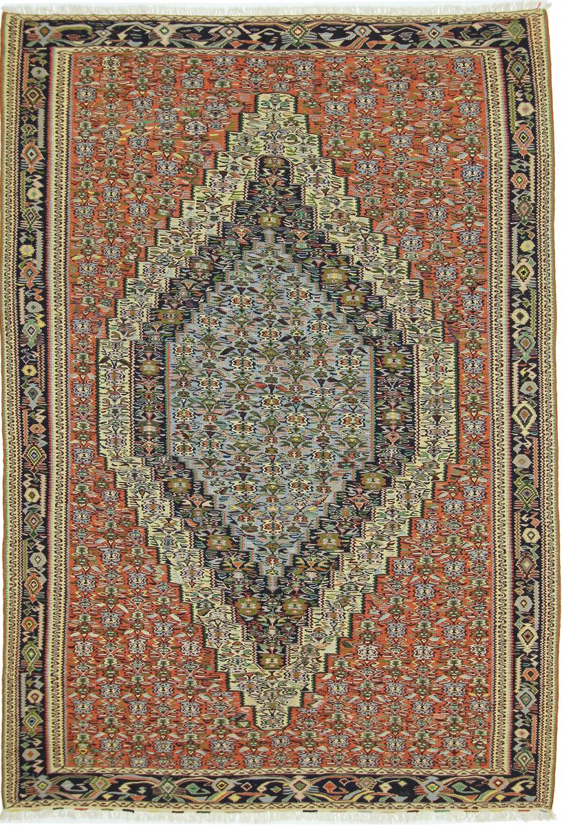Persian Rug Kilim Senneh 279x193 279x193, Persian Rug Knotted by hand
