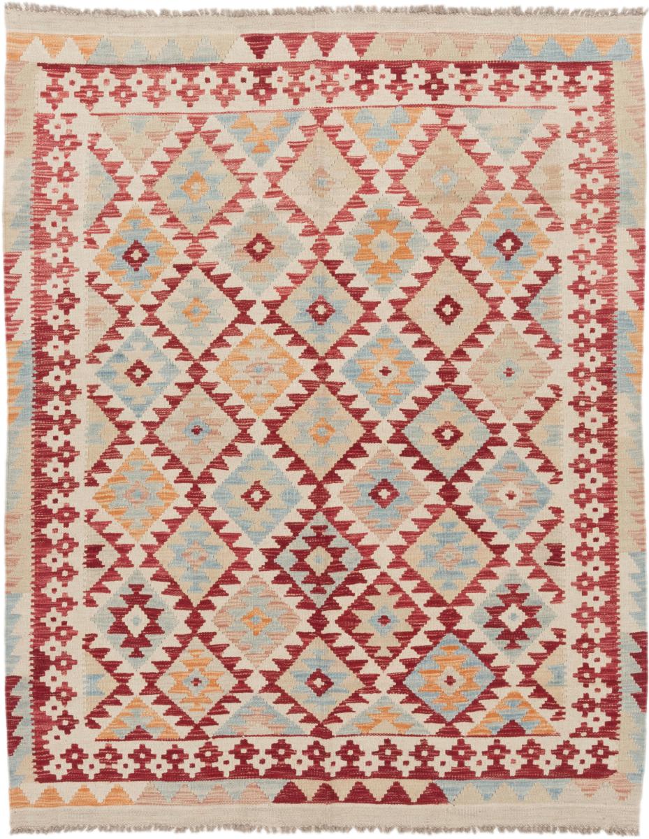 Afghanska mattan Kilim Afghan 6'4"x5'1" 6'4"x5'1", Persisk matta handvävd 