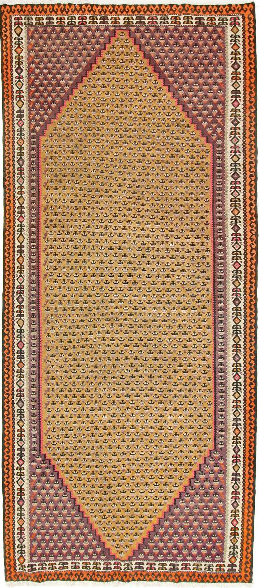 Persian Rug Kilim Fars Azerbaijan Antique 10'8"x4'8" 10'8"x4'8", Persian Rug Woven by hand