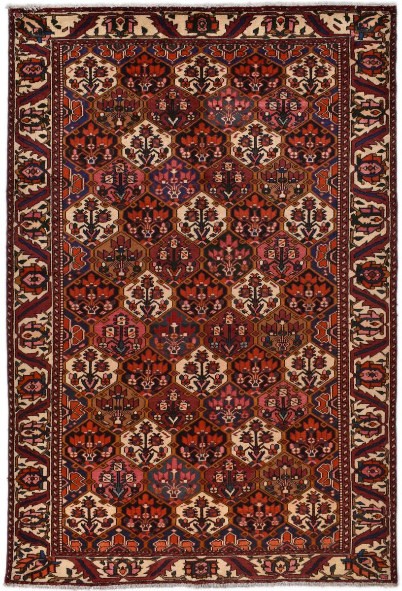 Persian Rug Bakhtiari 9'8"x6'5" 9'8"x6'5", Persian Rug Knotted by hand