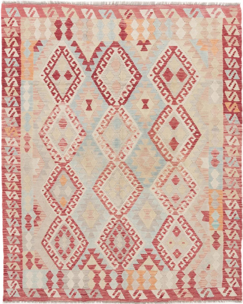 Afghanischer Teppich Kelim Afghan 6'5"x5'3" 6'5"x5'3", Perserteppich Handgewebt