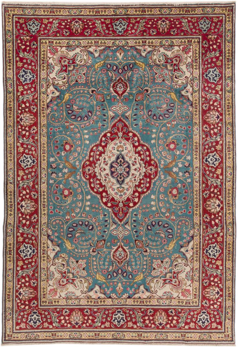 Tapis persan Tabriz 291x201 291x201, Tapis persan Noué à la main