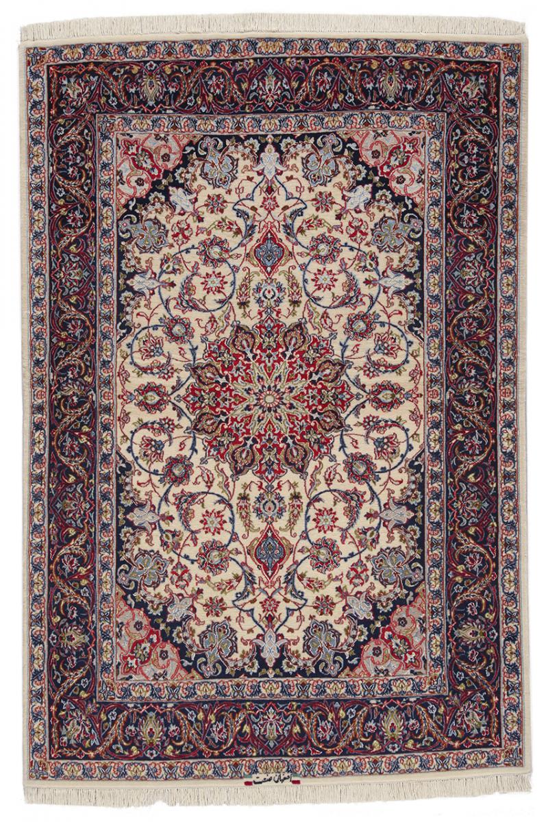 Perserteppich Isfahan Sherkat Seidenkette 166x111 166x111, Perserteppich Handgeknüpft
