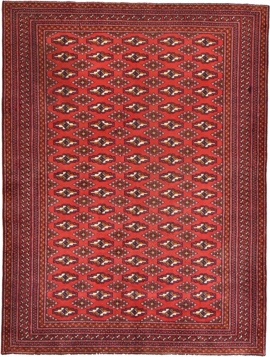 Persian Rug Turkaman 5'7"x4'2" 5'7"x4'2", Persian Rug Knotted by hand