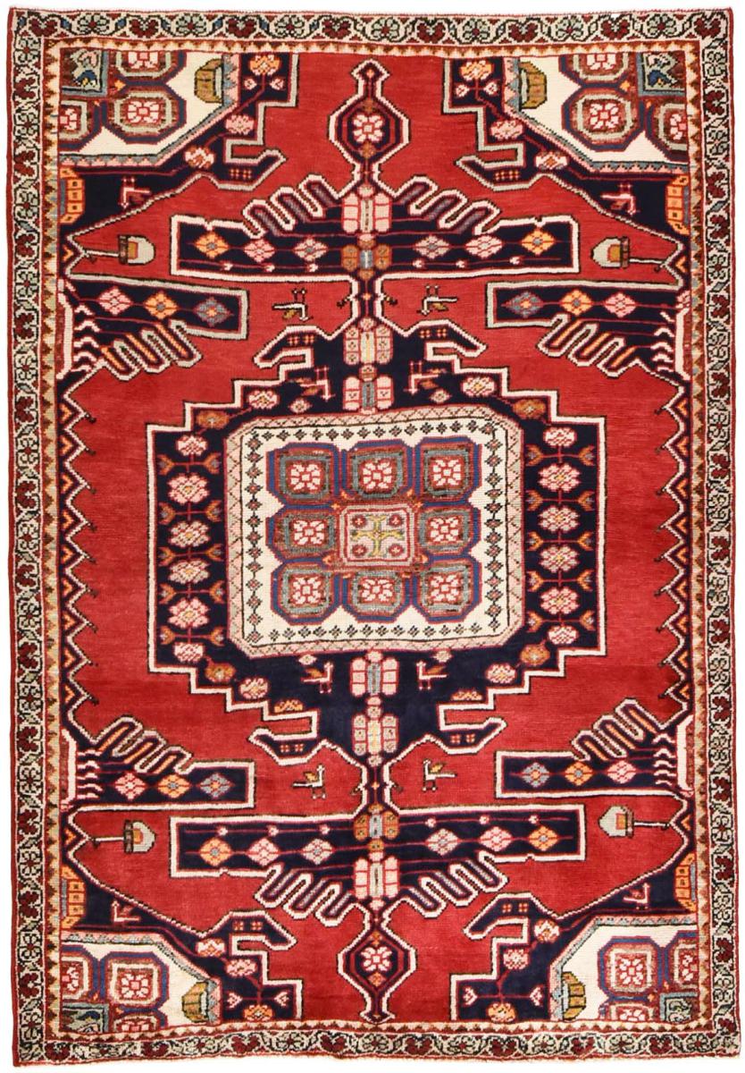 Persisk matta Mahabad 191x132 191x132, Persisk matta Knuten för hand