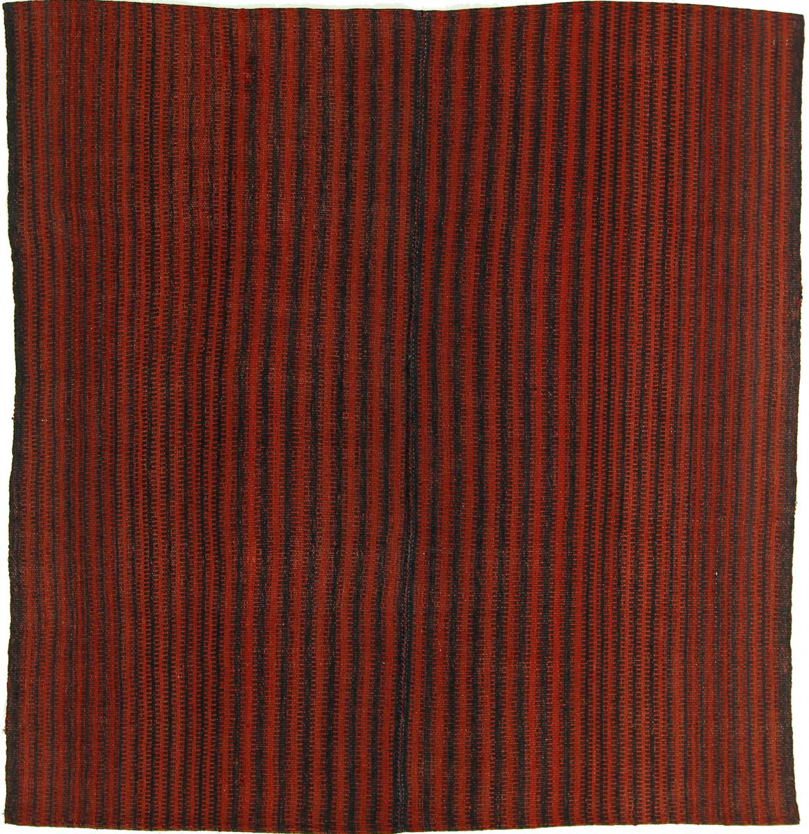 Perzisch tapijt Kilim Fars Antiek 5'0"x4'11" 5'0"x4'11", Perzisch tapijt Handgeweven