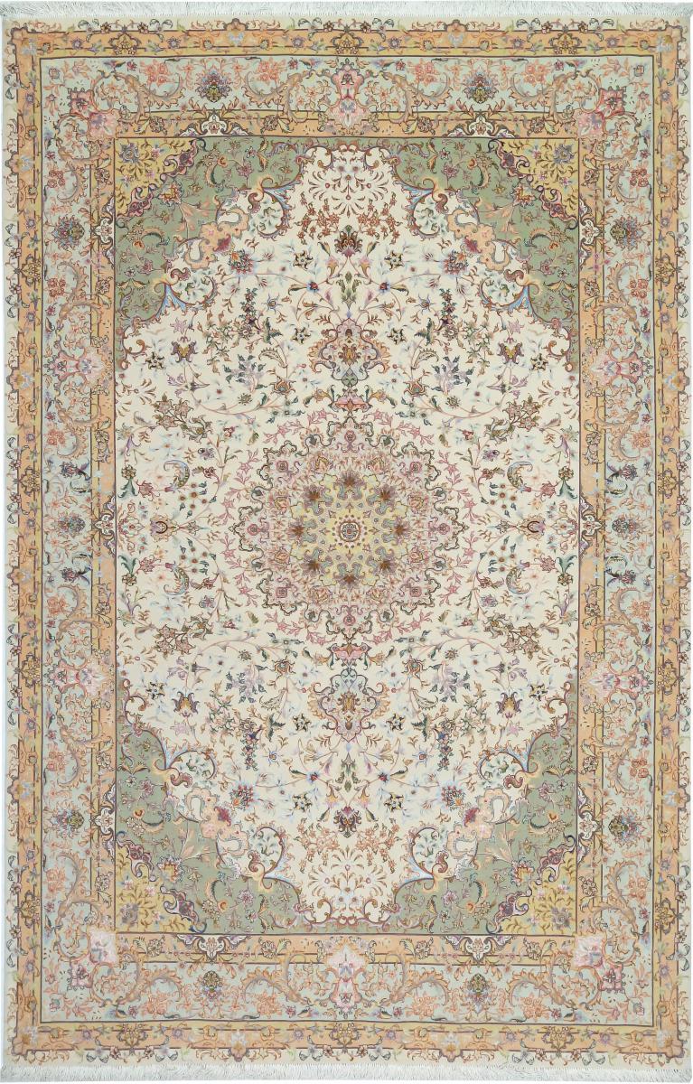 Persialainen matto Tabriz Silkkiloimi 311x203 311x203, Persialainen matto Solmittu käsin