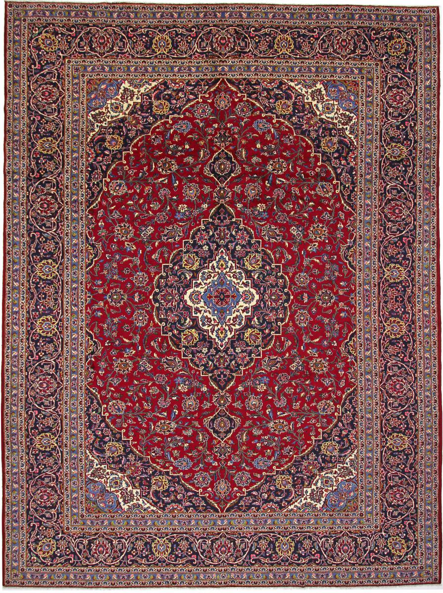 Tapis persan Kashan 395x294 395x294, Tapis persan Noué à la main