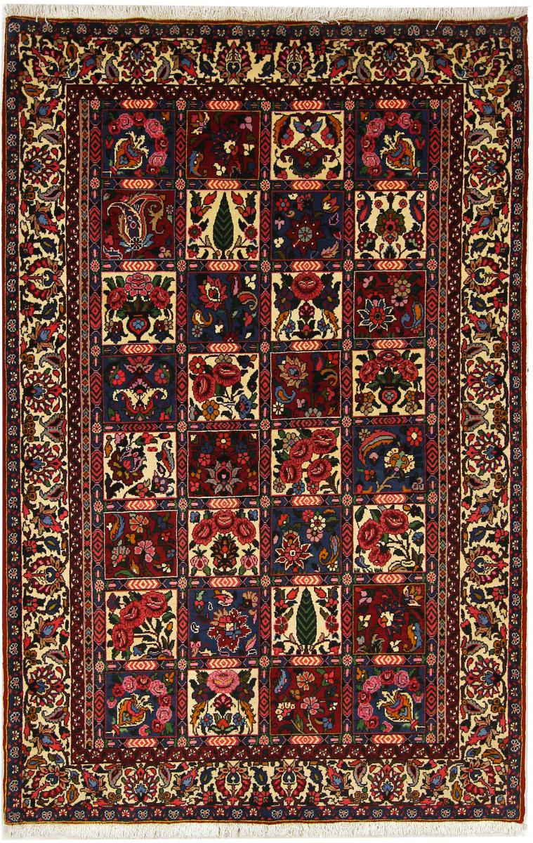 Persian Rug Bakhtiari 6'9"x4'4" 6'9"x4'4", Persian Rug Knotted by hand