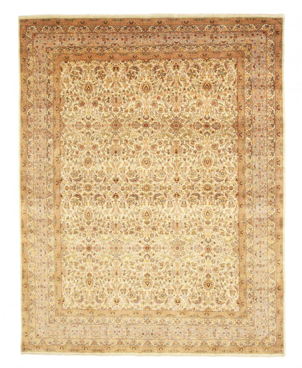 Indisk tæppe Indo Tabriz 302x242 302x242, Persisk tæppe Knyttet i hånden