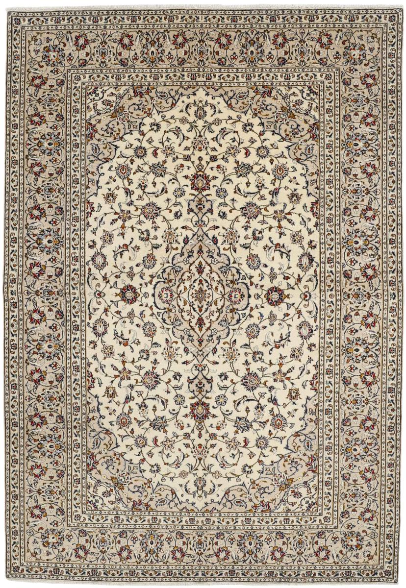Persian Rug Keshan 9'5"x6'6" 9'5"x6'6", Persian Rug Knotted by hand