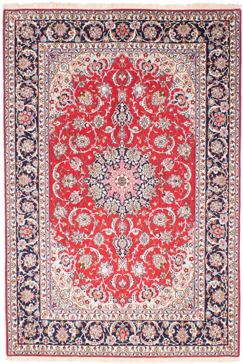 Tappeto persiano Isfahan Ordito in Seta 232x158 232x158, Tappeto persiano Annodato a mano