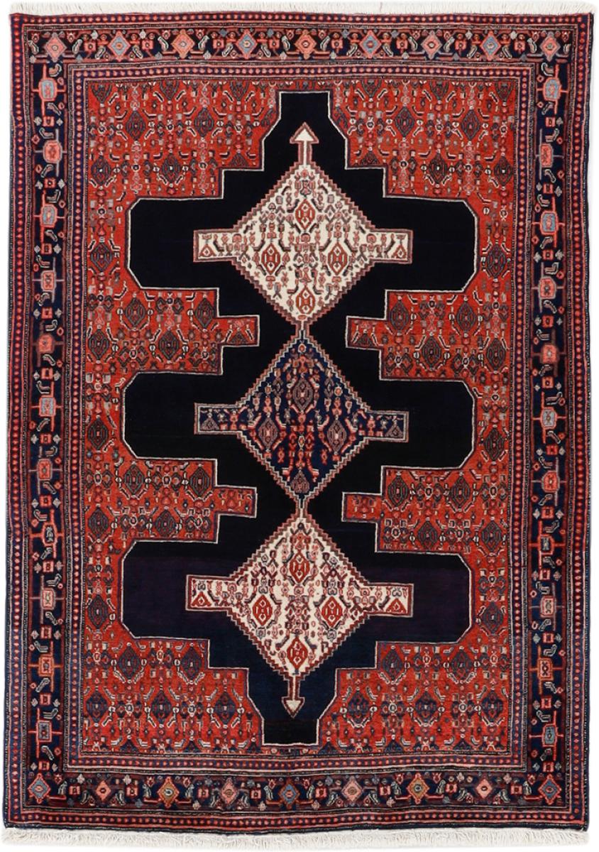 Tapis persan Senneh 199x144 199x144, Tapis persan Noué à la main