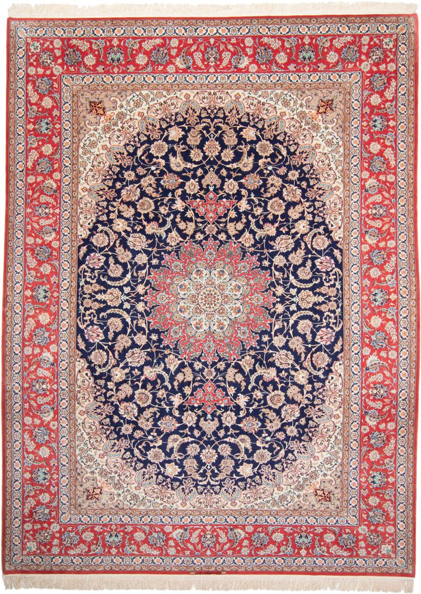 Persian Rug Isfahan Silk Warp 345x254 345x254, Persian Rug Knotted by hand