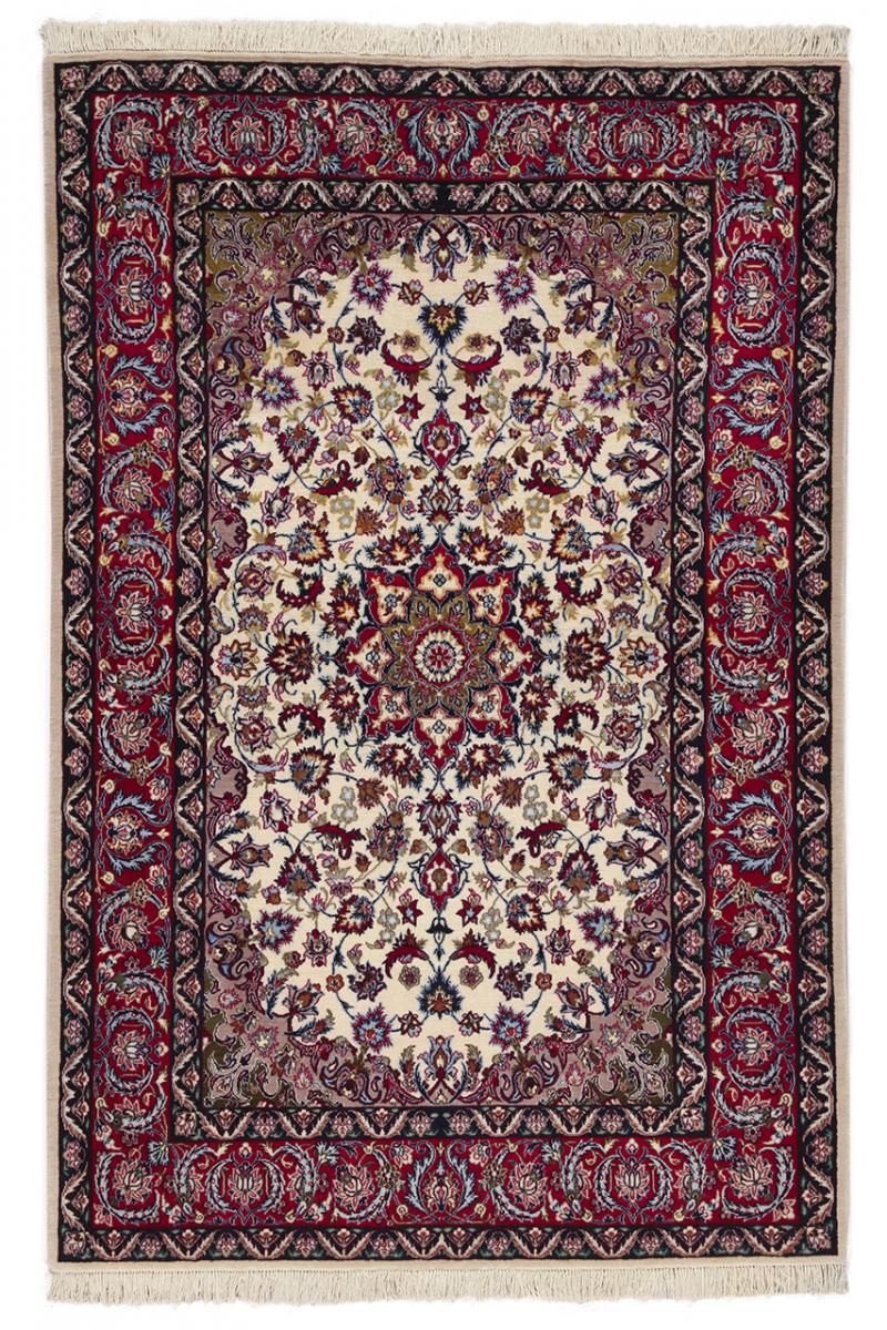 Tappeto persiano Isfahan Sherkat Ordito in Seta 164x111 164x111, Tappeto persiano Annodato a mano
