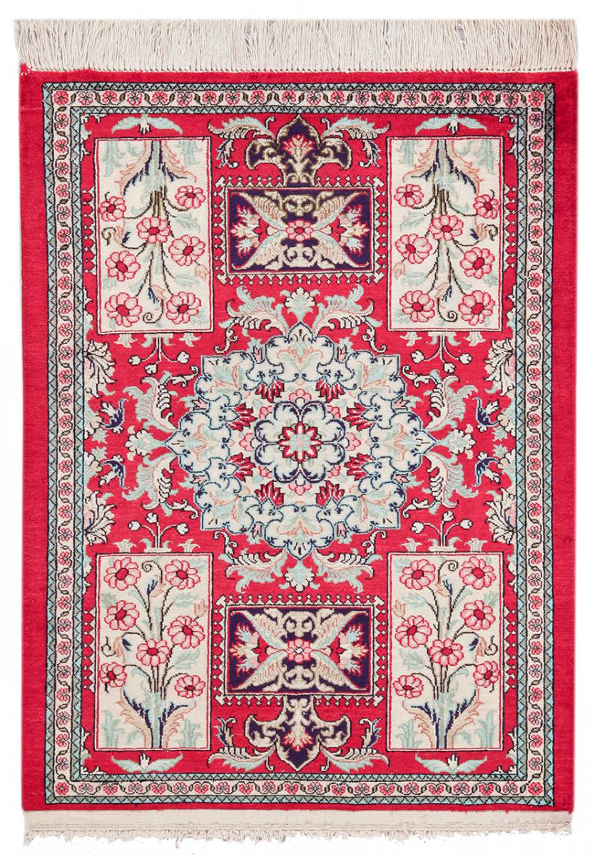  ペルシャ絨毯 クム シルク 70x50 70x50,  ペルシャ絨毯 手織り