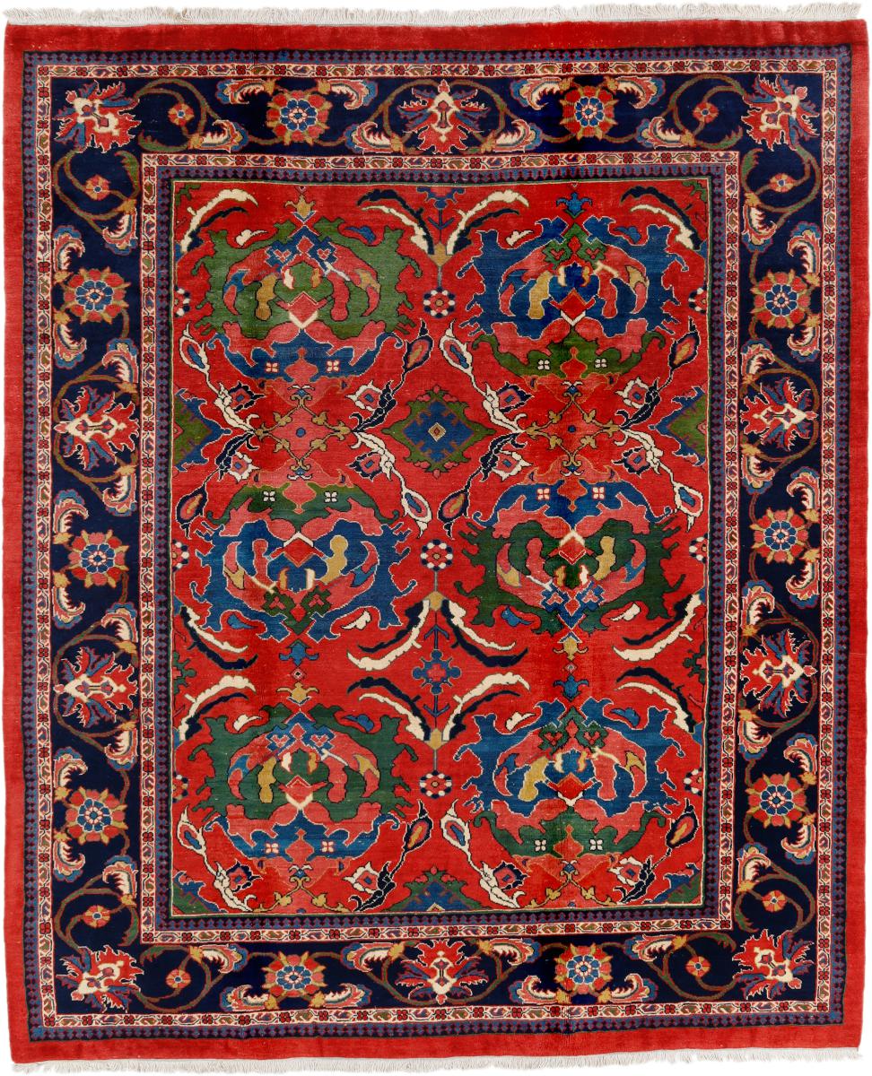 Persian Rug Meshkin 9'11"x8'2" 9'11"x8'2", Persian Rug Knotted by hand