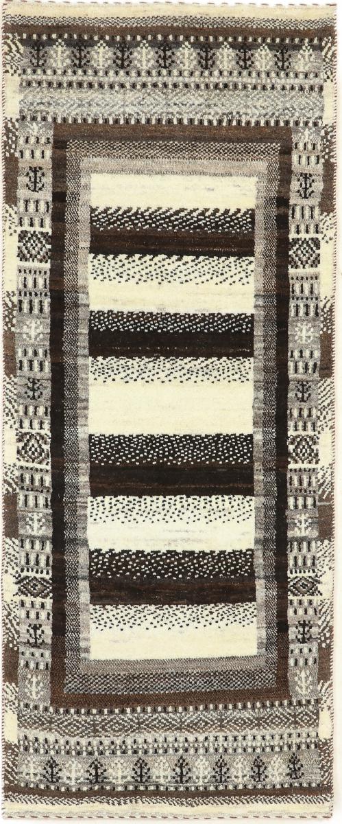 Persian Rug Persian Gabbeh Loribaft Nature 153x63 153x63, Persian Rug Knotted by hand