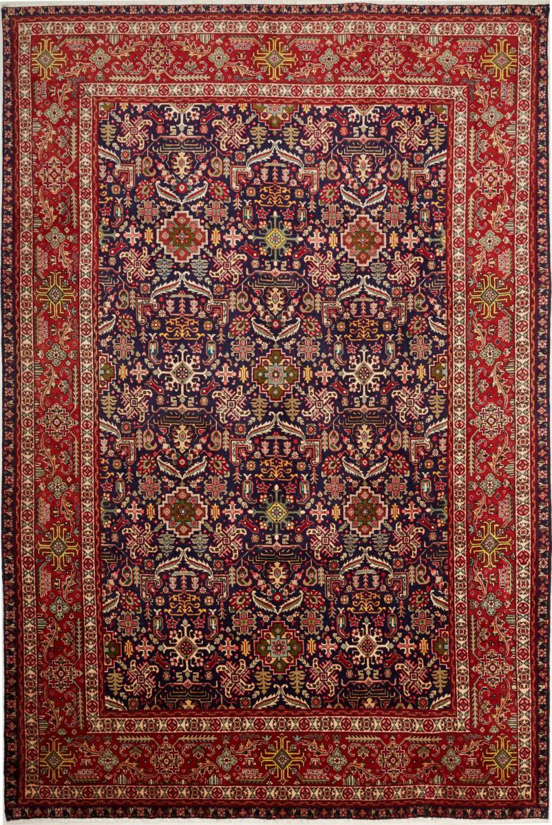 Tapis persan Tabriz 10'1"x6'8" 10'1"x6'8", Tapis persan Noué à la main