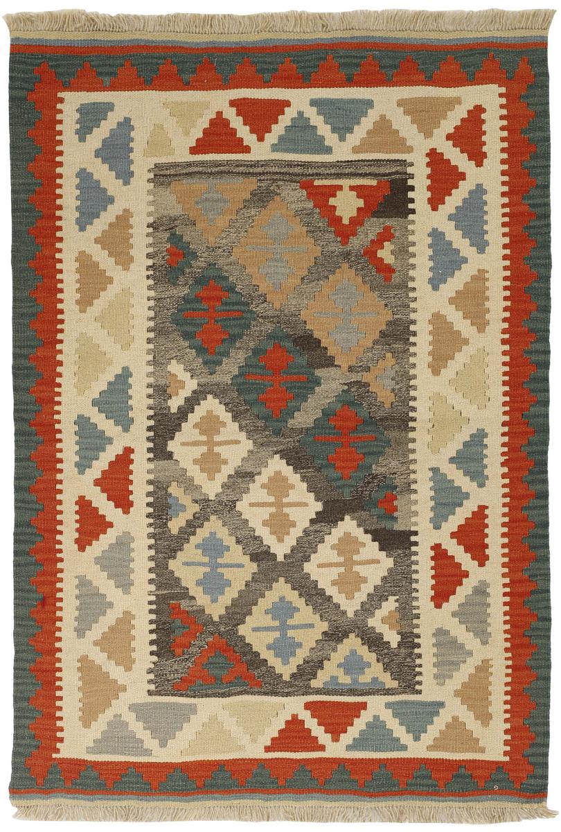 Persian Rug Kilim Fars 4'11"x3'5" 4'11"x3'5", Persian Rug Woven by hand