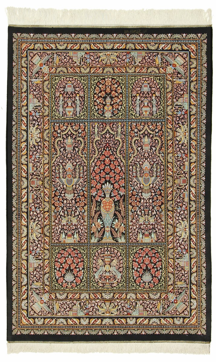 Persian Rug Qum Silk 153x100 153x100, Persian Rug Knotted by hand