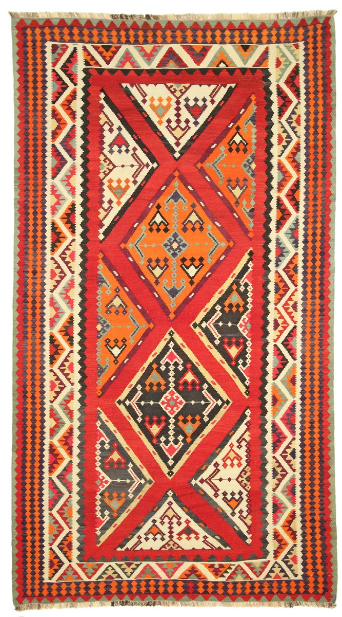 Persian Rug Kilim Fars Old 284x158 284x158, Persian Rug Knotted by hand