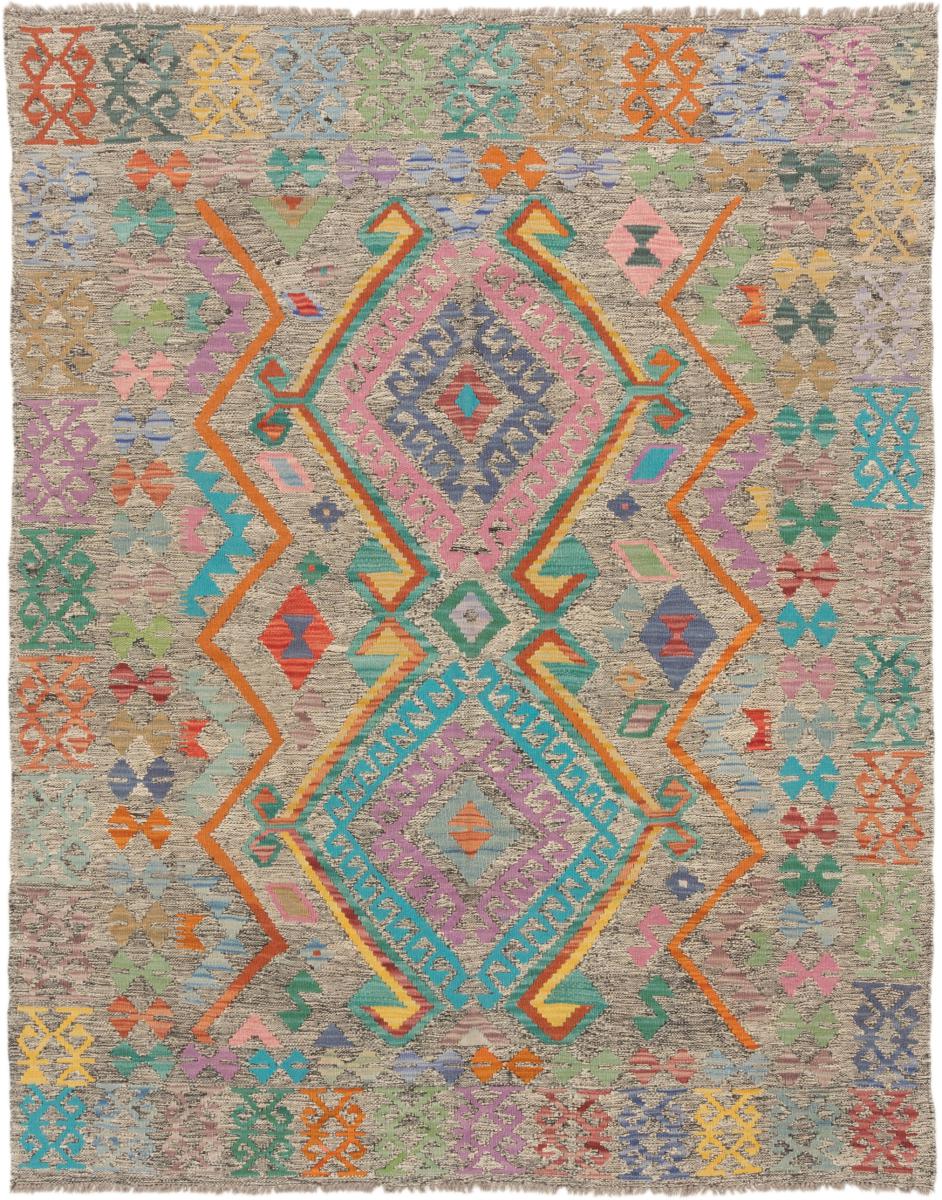 Tappeto Afgano Kilim Afghan 6'4"x5'0" 6'4"x5'0", Tappeto persiano Tessuto a mano