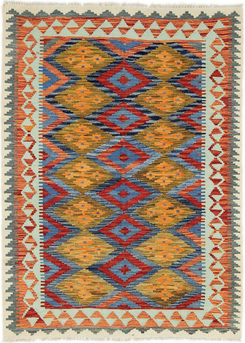 Afghan rug Kilim Afghan 5'6"x4'3" 5'6"x4'3", Persian Rug Woven by hand