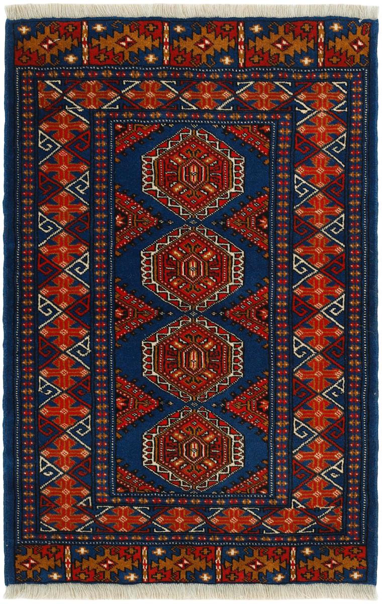 Persisk matta Turkaman 125x79 125x79, Persisk matta Knuten för hand