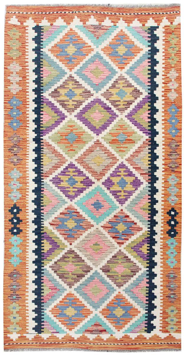 Afganistan-matto Kelim Afghan 199x104 199x104, Persialainen matto kudottu