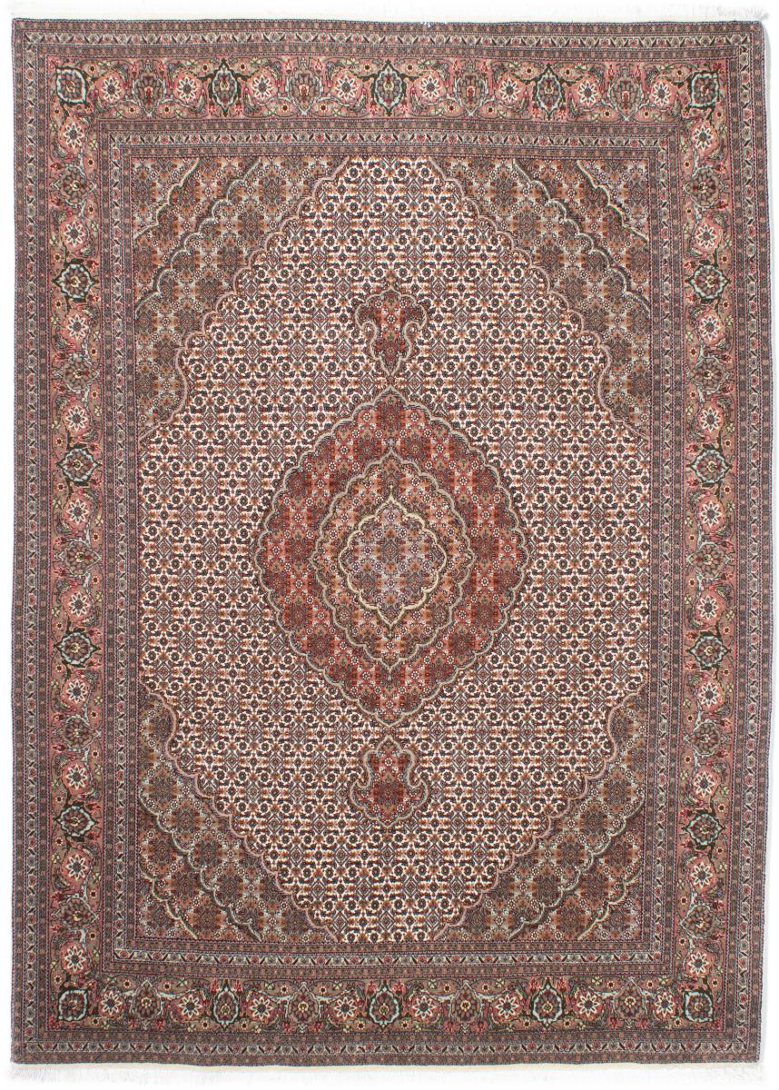 Persian Rug Tabriz 50Raj 7'0"x5'1" 7'0"x5'1", Persian Rug Knotted by hand