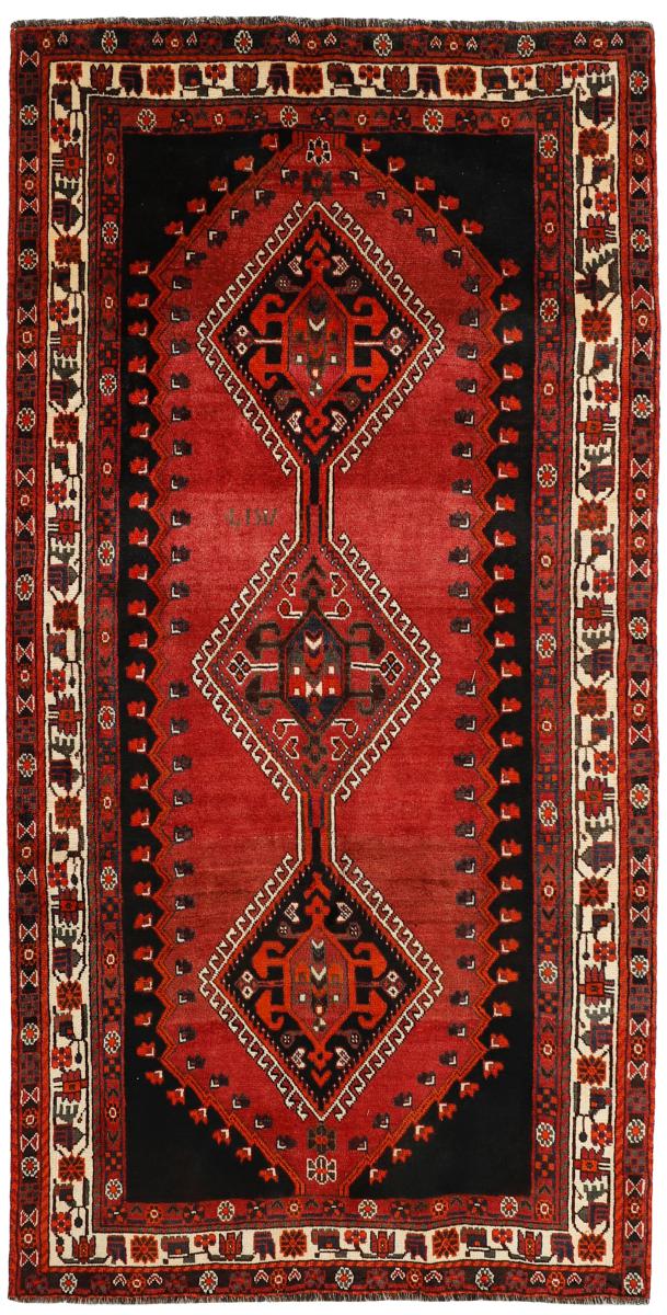 Persian Rug Ghashghai 9'9"x5'1" 9'9"x5'1", Persian Rug Knotted by hand
