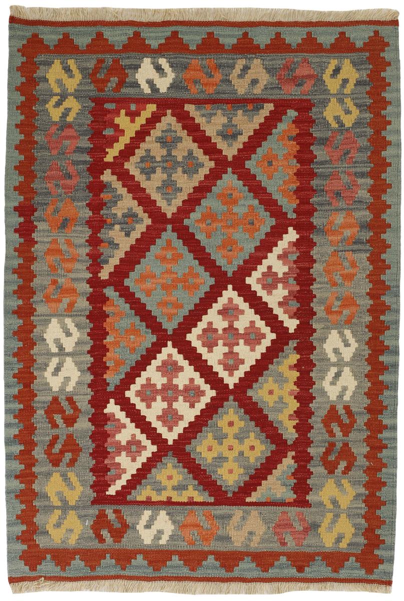 Persian Rug Kilim Fars 4'10"x3'5" 4'10"x3'5", Persian Rug Woven by hand