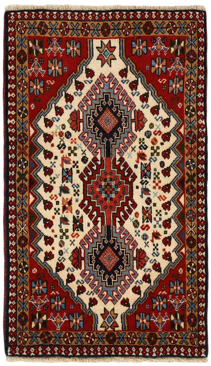 Persian Rug Yalameh 3'5"x2'1" 3'5"x2'1", Persian Rug Knotted by hand