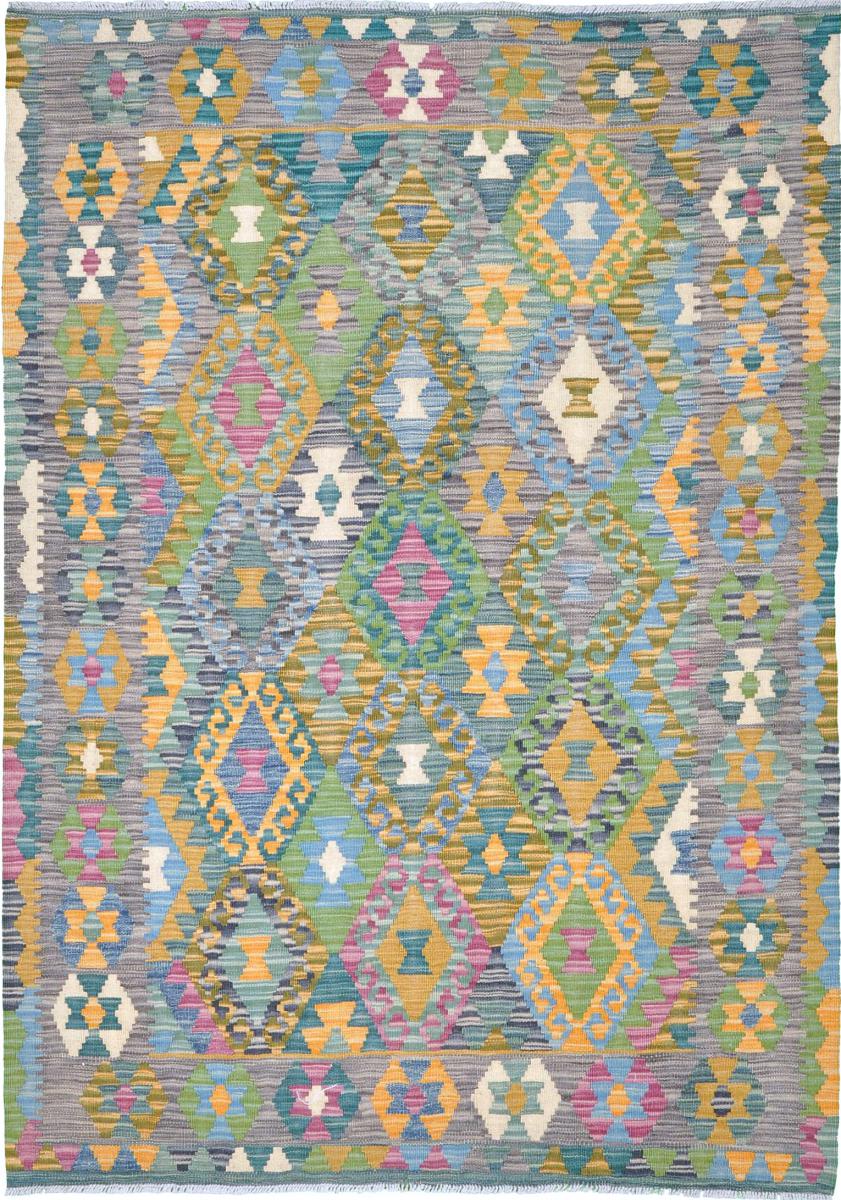 Pakistani rug Kilim Afghan Himalaya 6'0"x4'2" 6'0"x4'2", Persian Rug Woven by hand
