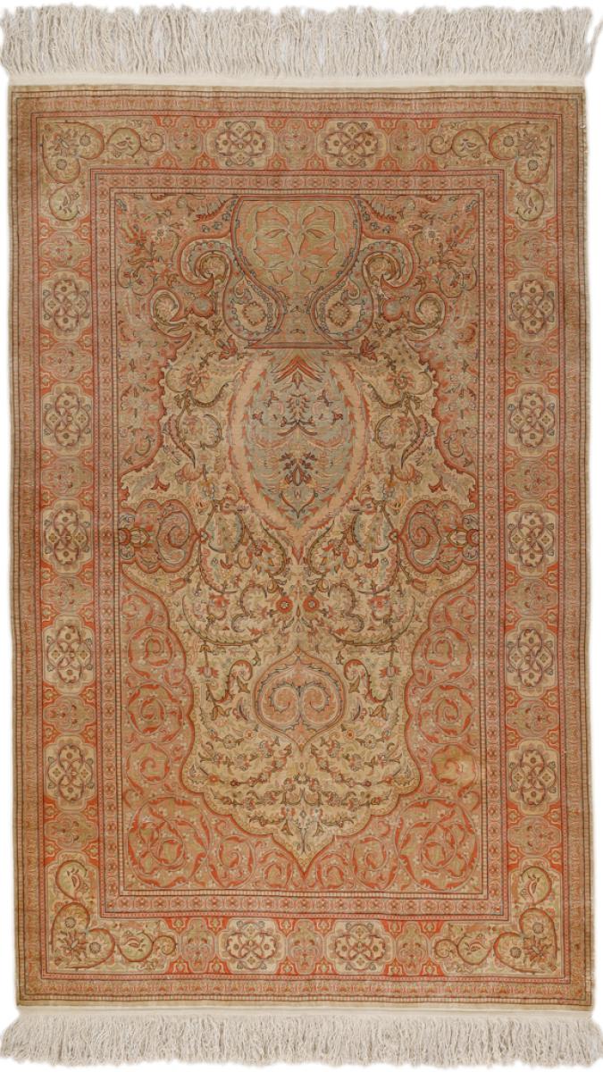  Hereke  sehr fein Silk Warp 139x90 139x90, Persian Rug Knotted by hand