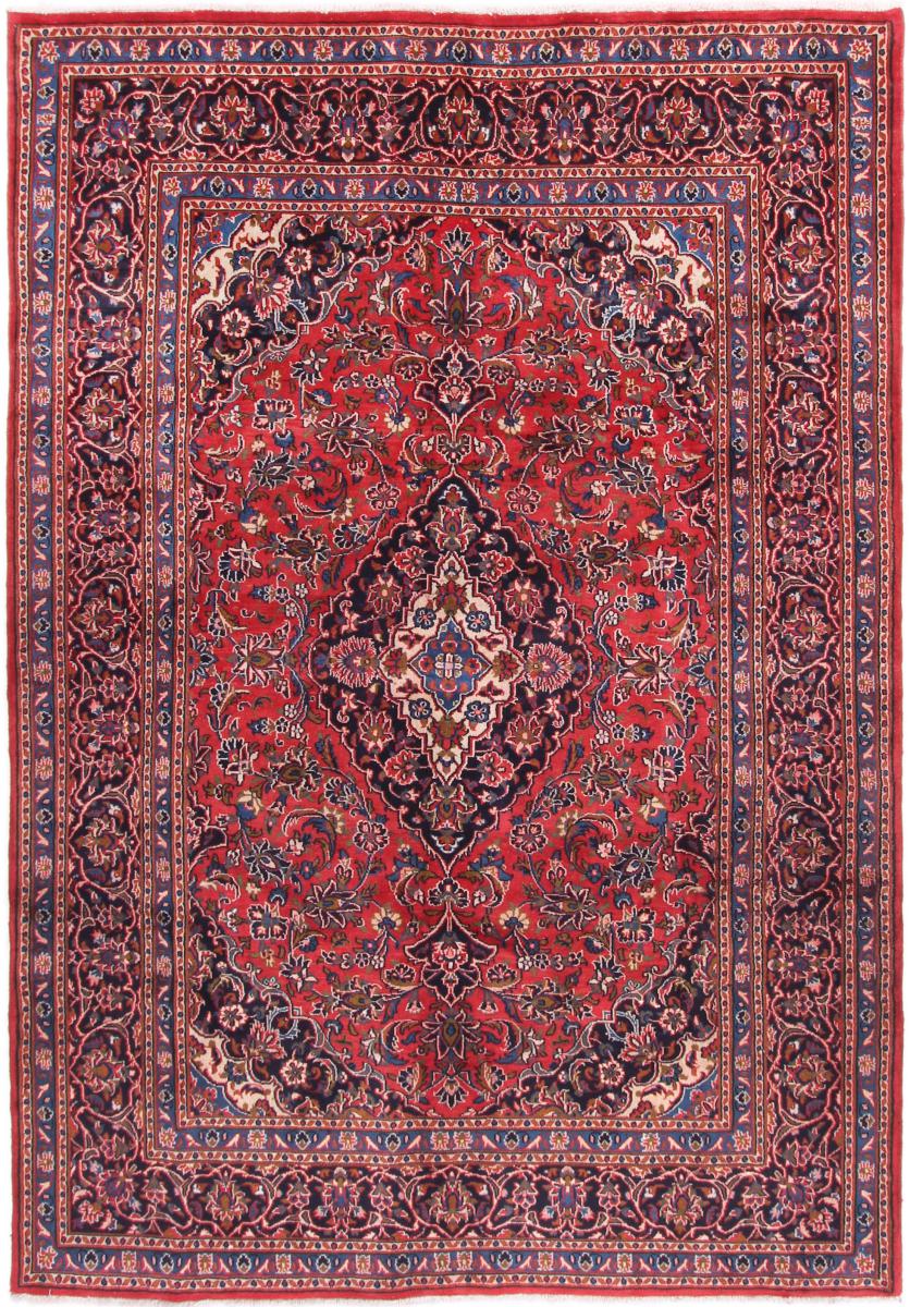 Persian Rug Keshan 9'6"x6'6" 9'6"x6'6", Persian Rug Knotted by hand