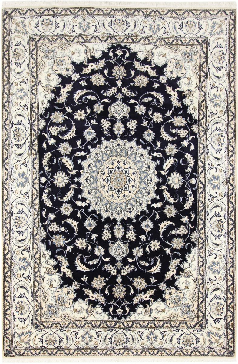 Persian Rug Nain 9'7"x6'5" 9'7"x6'5", Persian Rug Knotted by hand