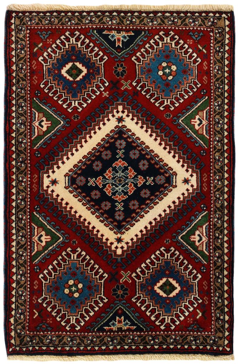 Persialainen matto Yalameh 3'2"x2'3" 3'2"x2'3", Persialainen matto Solmittu käsin