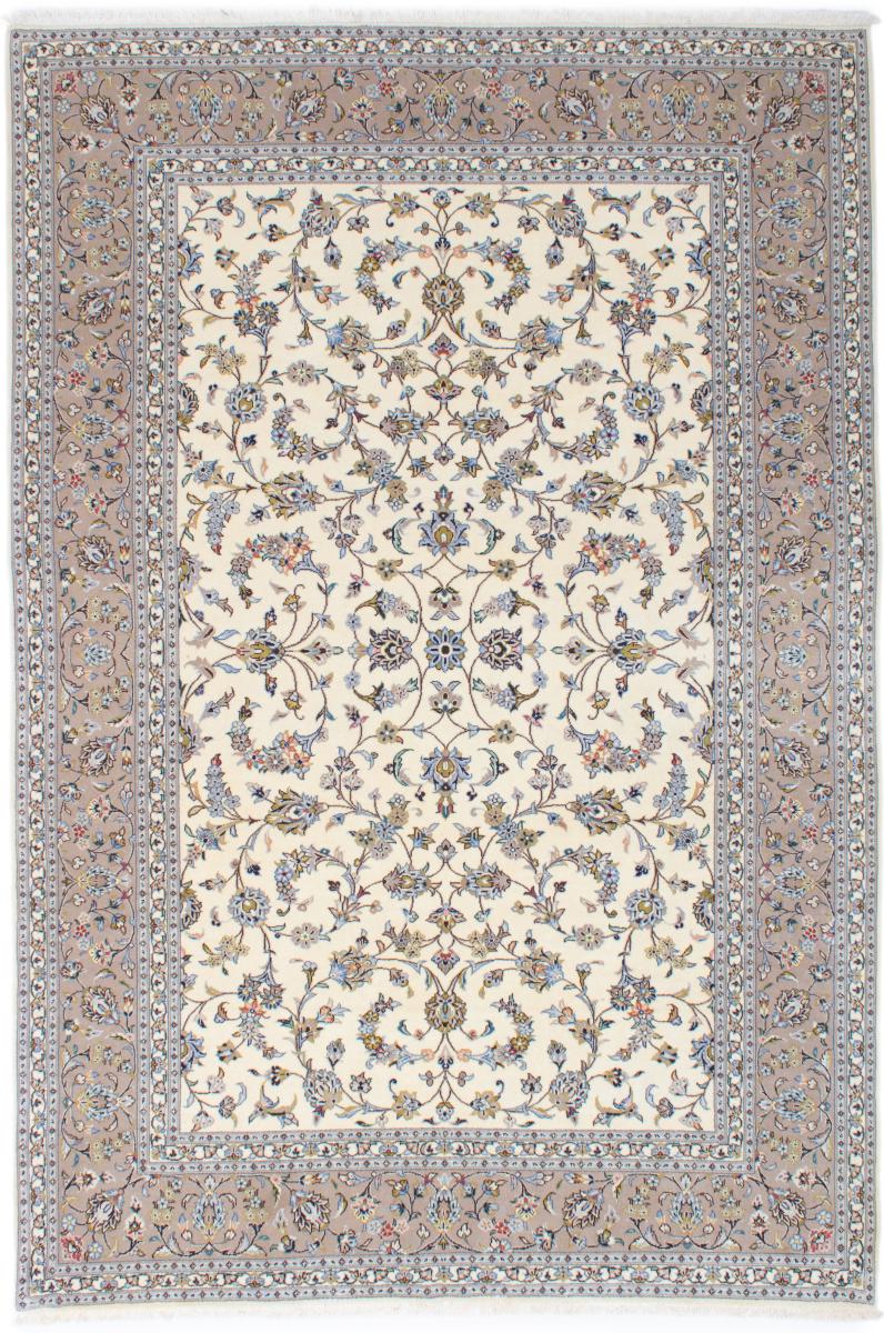 Tapis persan Kashan 296x199 296x199, Tapis persan Noué à la main