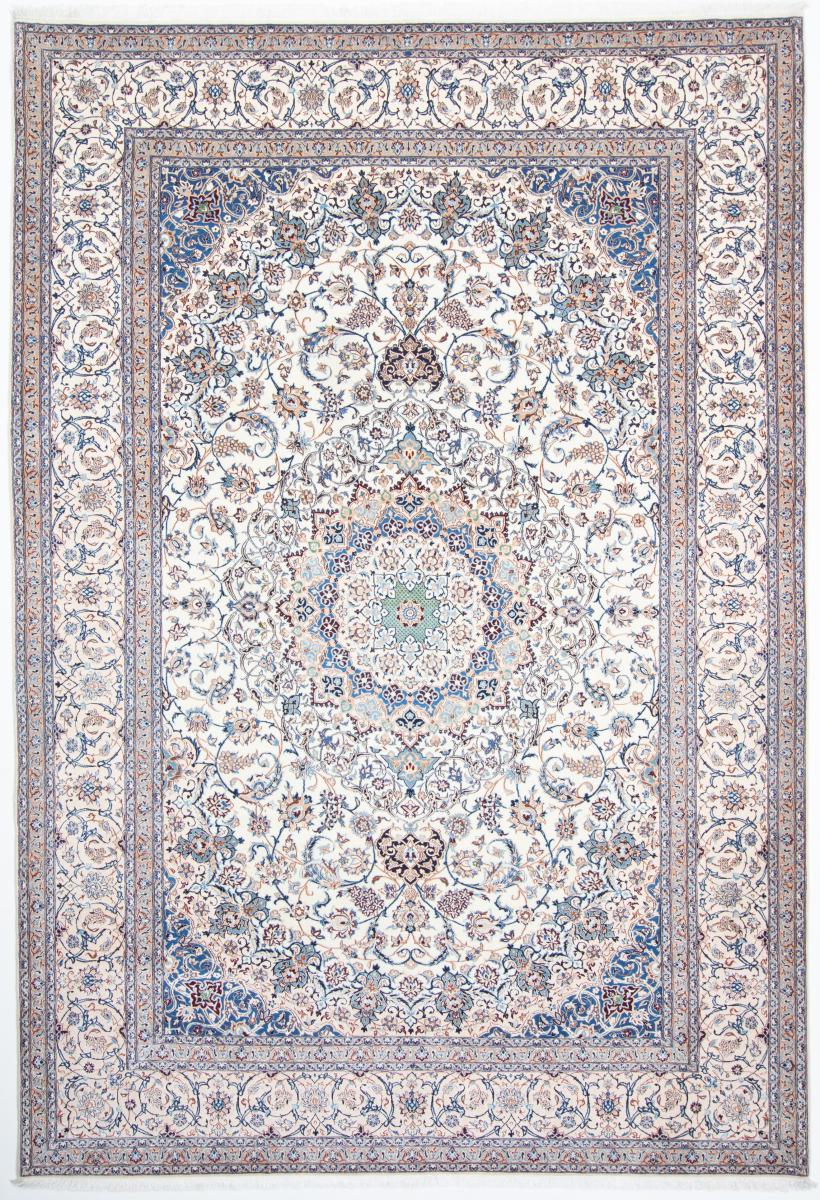 Persian Rug Nain 6La 10'4"x7'1" 10'4"x7'1", Persian Rug Knotted by hand