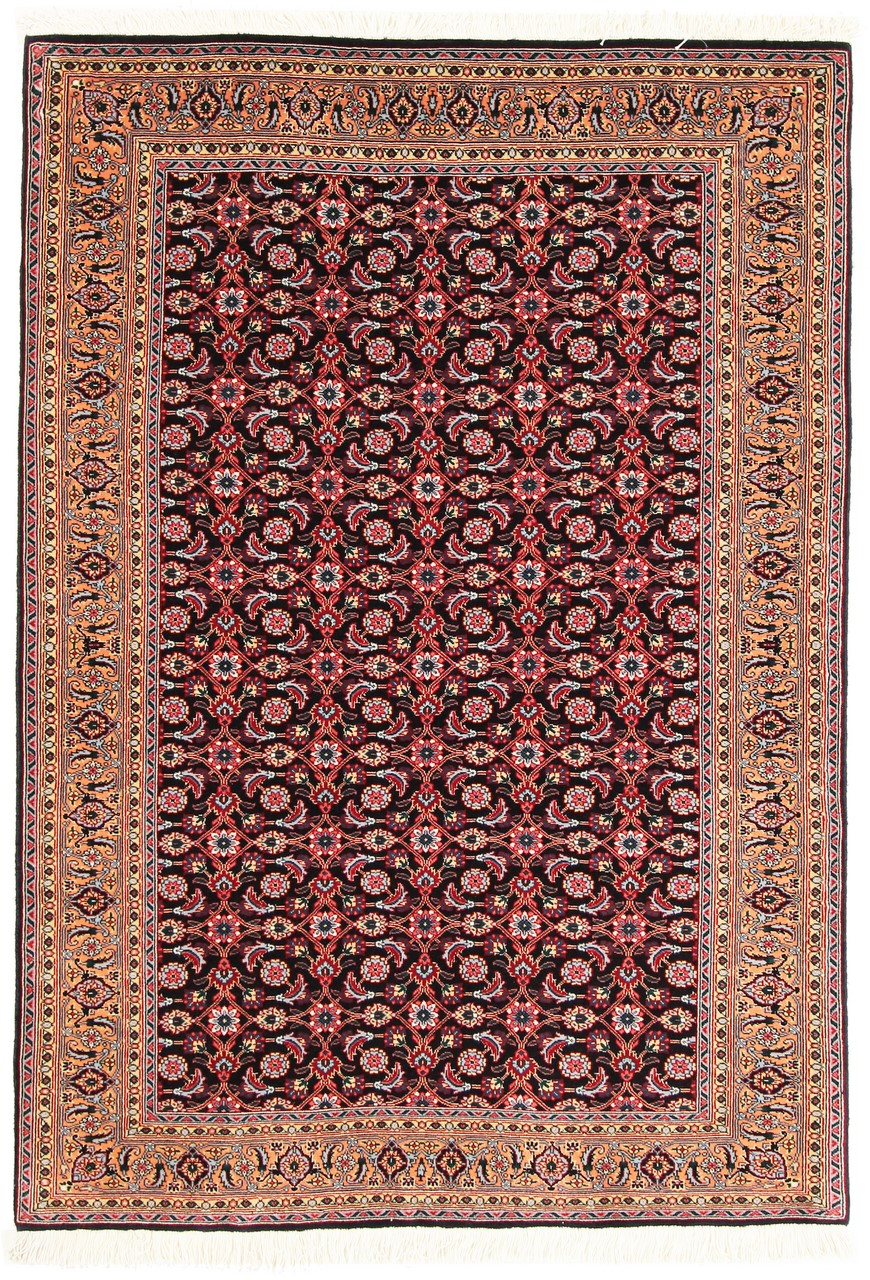  ペルシャ絨毯 タブリーズ 50Raj Mahi 146x101 146x101,  ペルシャ絨毯 手織り