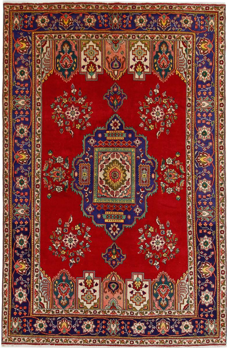 Tapis persan Tabriz 299x197 299x197, Tapis persan Noué à la main