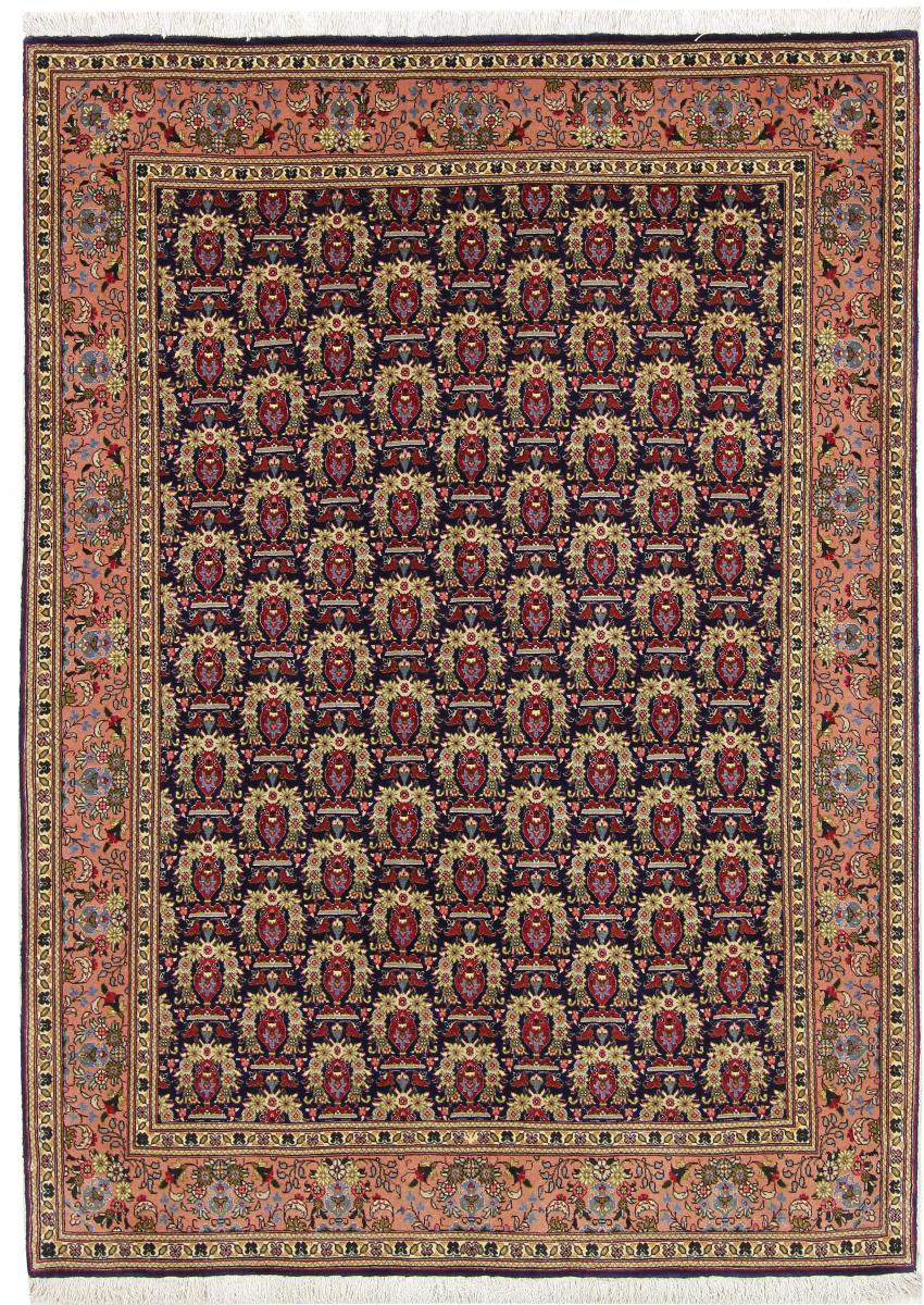 Persian Rug Tabriz 50Raj 6'5"x4'7" 6'5"x4'7", Persian Rug Knotted by hand